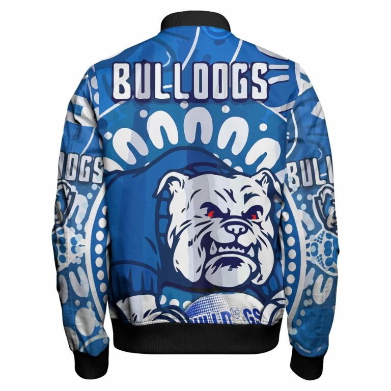 NRL Canterbury-Bankstown Bulldogs Aboriginal Watercolour Bomber Jacket