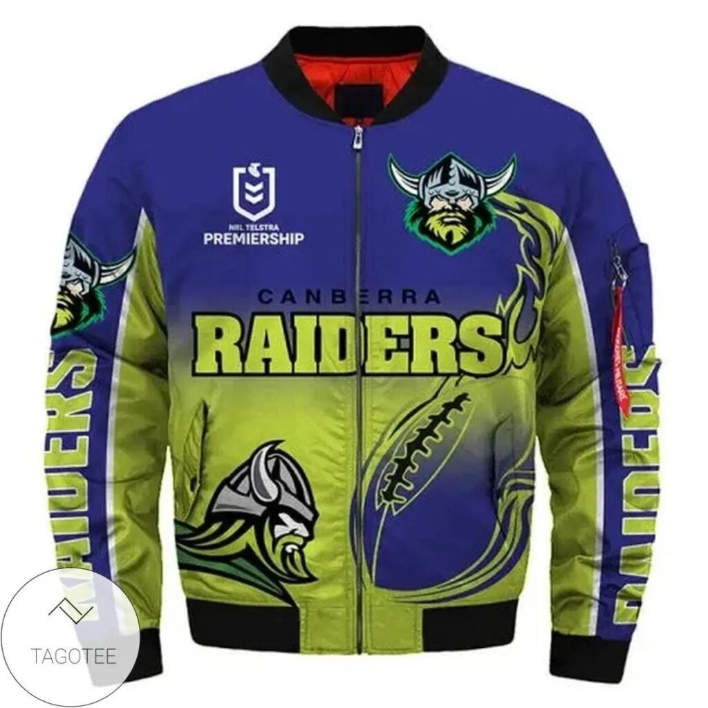 NRL Canberra Raiders Rugby Bomber Jacket