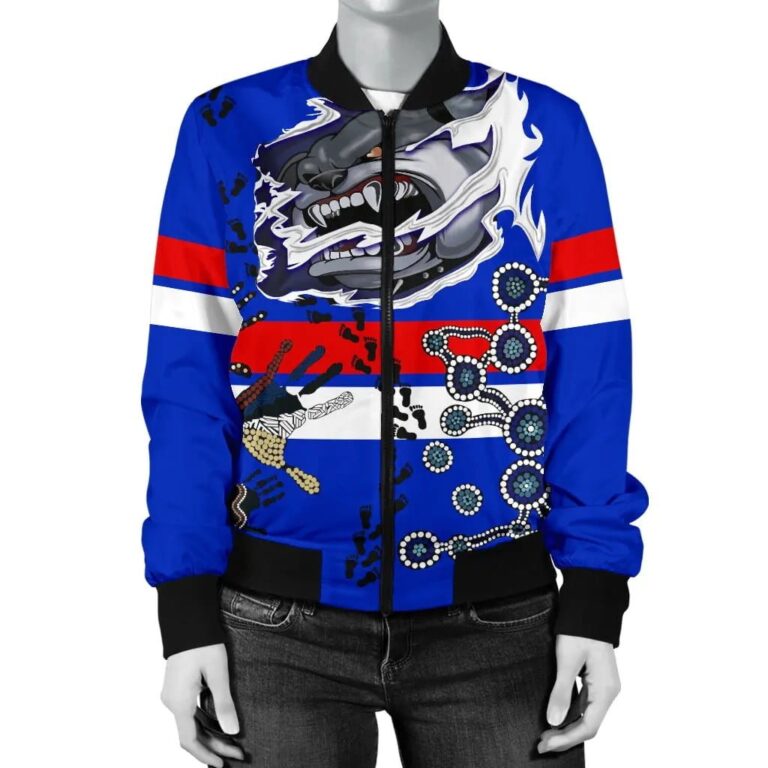 AFL Western Bulldogs Blue Bomber Jacket