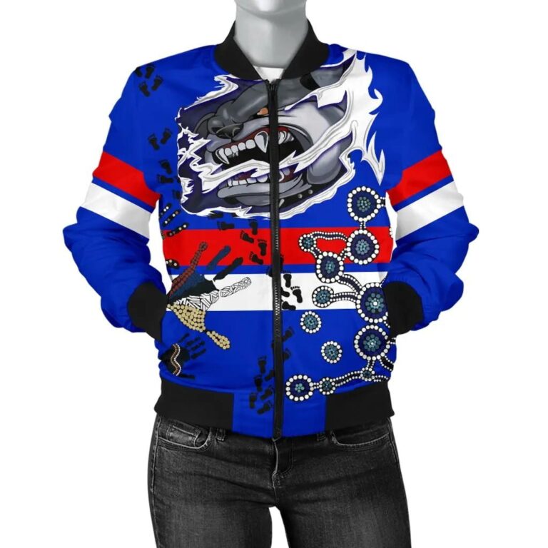 AFL Western Bulldogs Blue Bomber Jacket