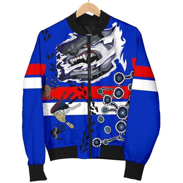 AFL Western Bulldogs Blue Bomber Jacket