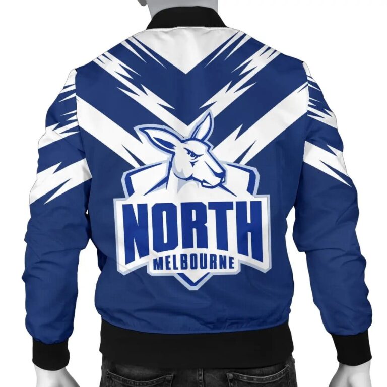AFL North Melbourne Kangaroos Royal Bomber Jacket
