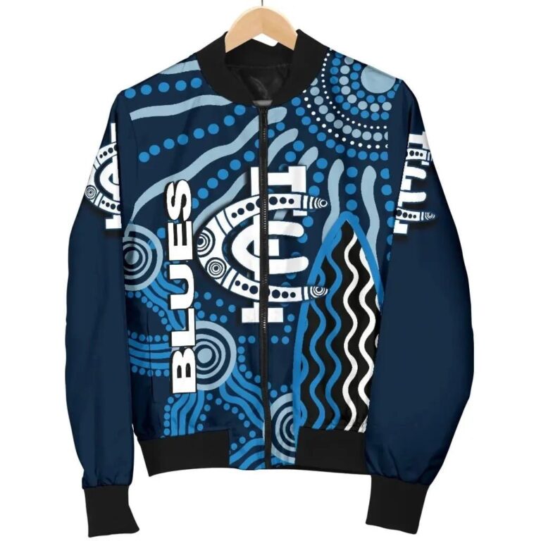 AFL Carlton Blues Aboriginal Bomber Jacket