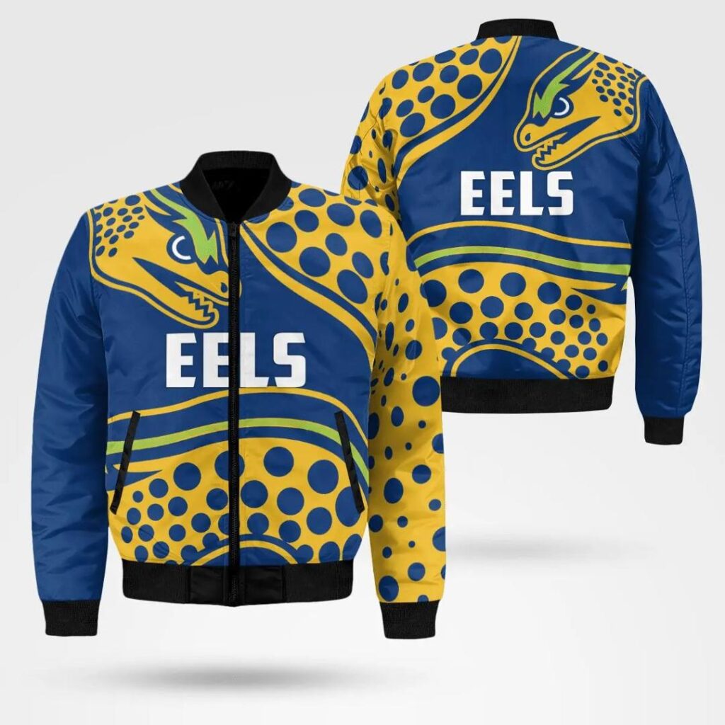 NRL Parramatta Eels Blue Bomber Jacket