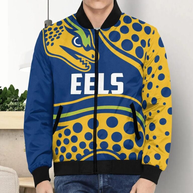 NRL Parramatta Eels Blue Bomber Jacket