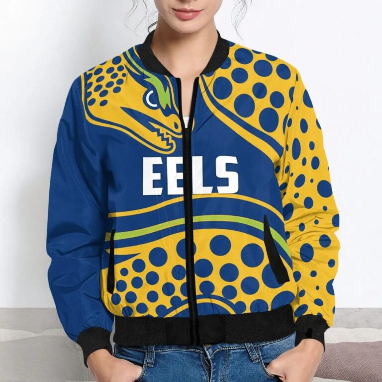 NRL Parramatta Eels Blue Bomber Jacket