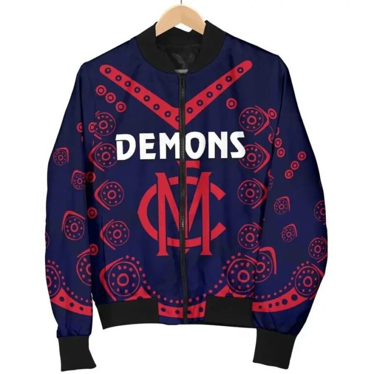 AFL Melbourne Demons Indigenous Bomber Jacket