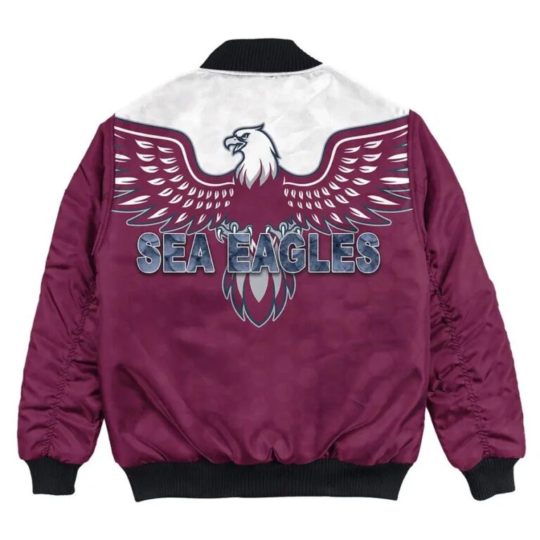 NRL Manly Warringah Sea Eagles Simple Bomber Jacket