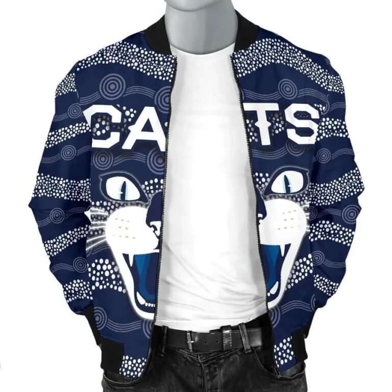AFL Geelong Cats Indigenous Navy Bomber Jacket
