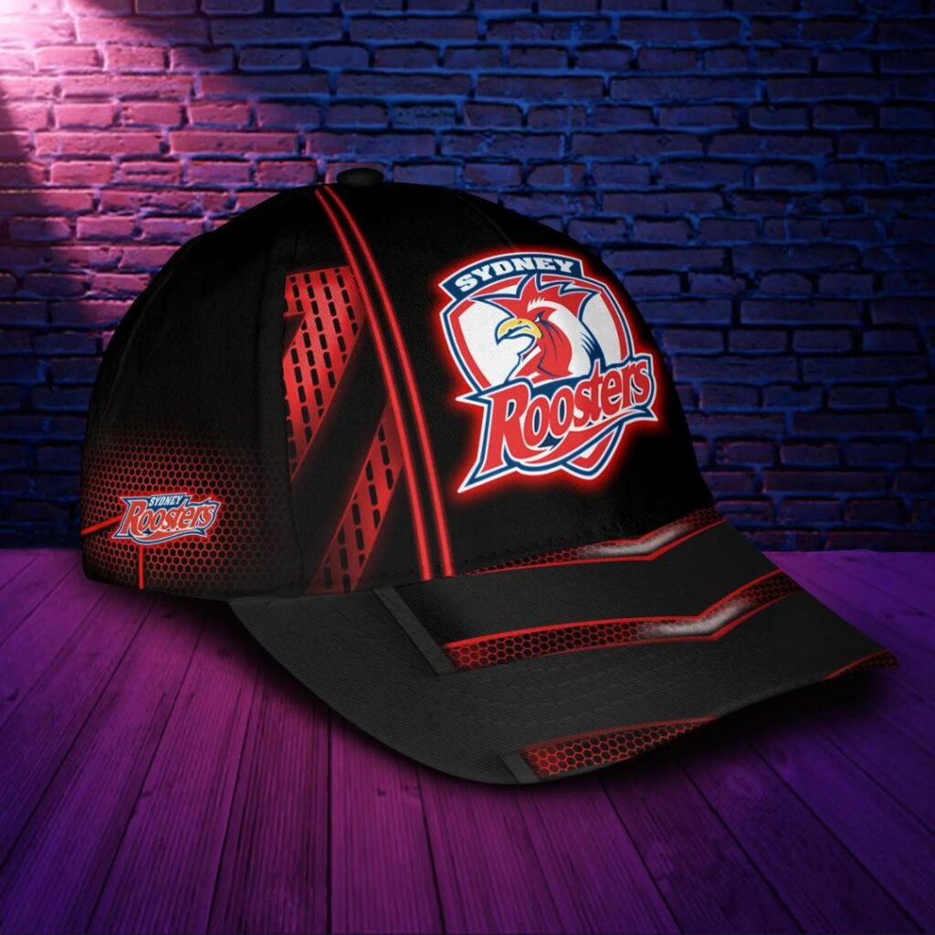 NRL Sydney Roosters New Design Black Red Classic Cap