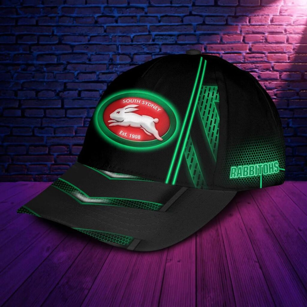 NRL South Sydney Rabbitohs Black Green Version Classic Cap V2