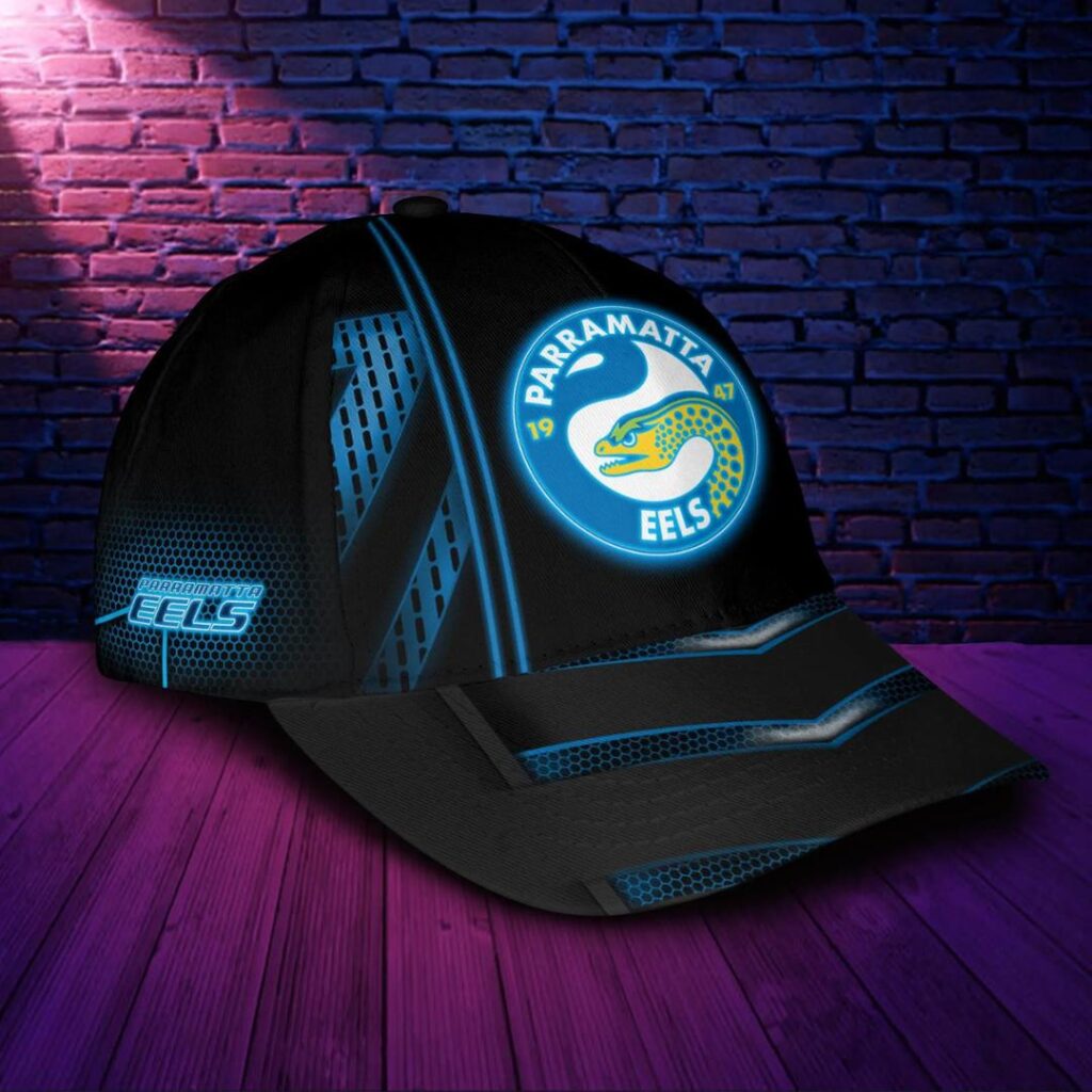 NRL Parramatta Eels Black Blue New Design Classic Cap V2