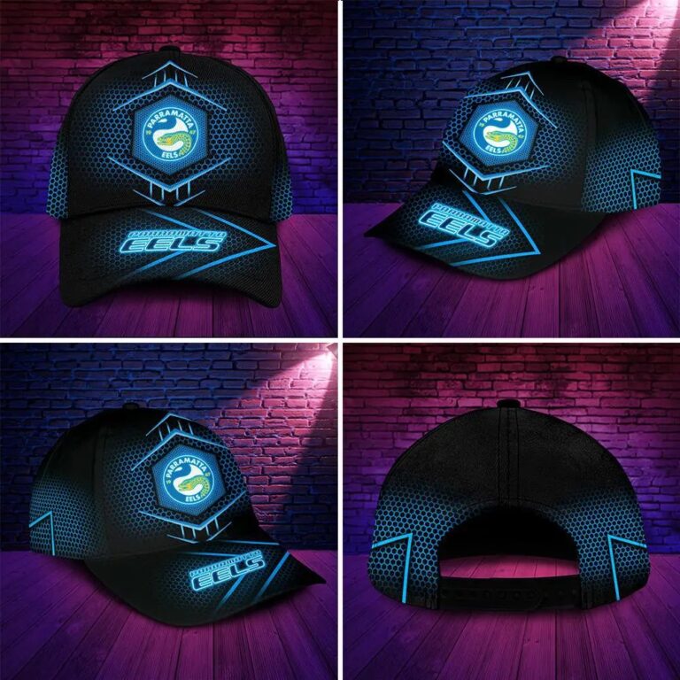 NRL Parramatta Eels Black Blue New Design Classic Cap