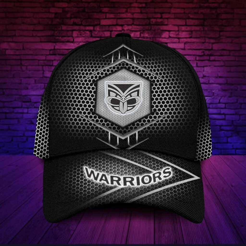 NRL New Zealand Warriors Black White Classic Cap