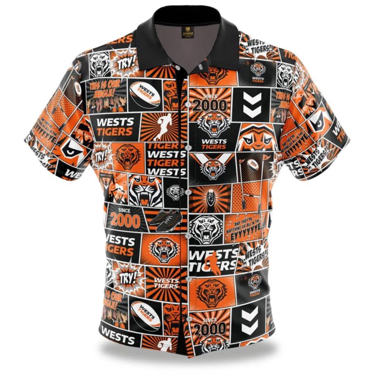NRL Wests Tigers Fanatic Hawaiian Shirt