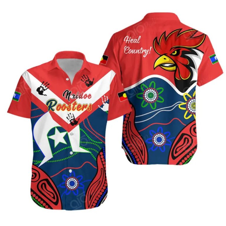 NRL Sydney Roosters NAIDOC Week “Heal Country” Hawaiian Shirt
