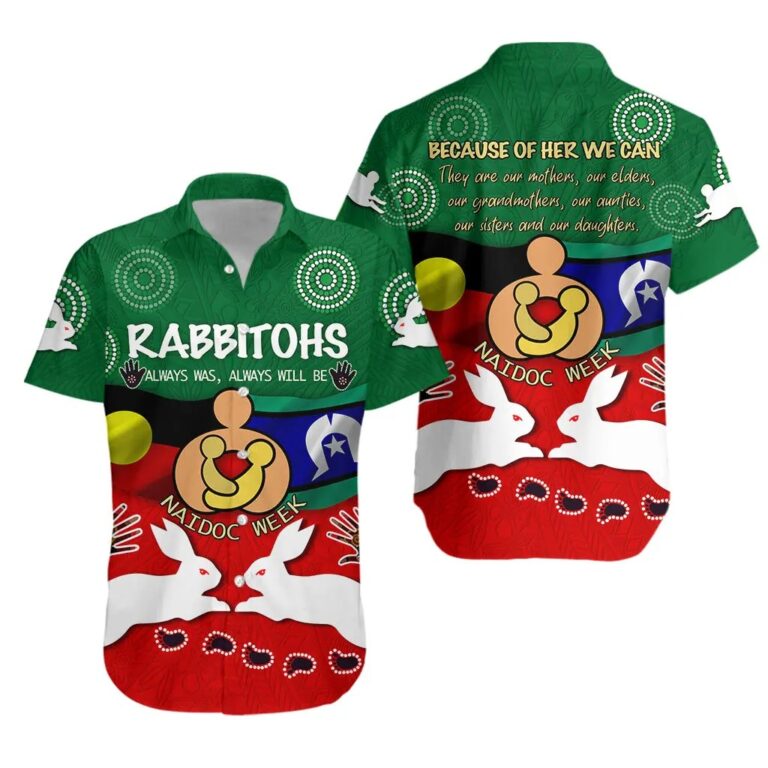 NRL South Sydney Rabbitohs NAIDOC Week Hawaiian Shirt