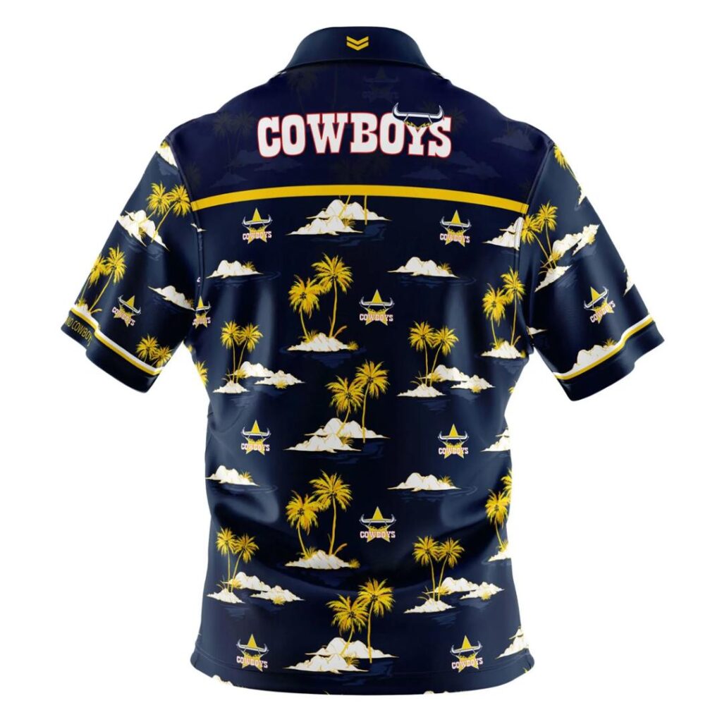 NRL North Queensland Cowboys Tropical Hawaiian Shirt