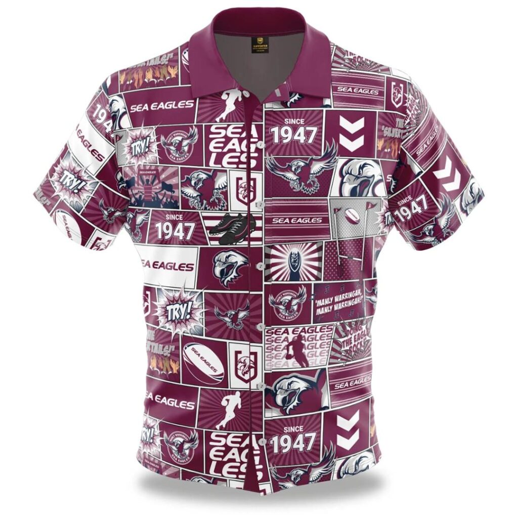 NRL Manly Warringah Sea Eagles Fanatic Hawaiian Shirt