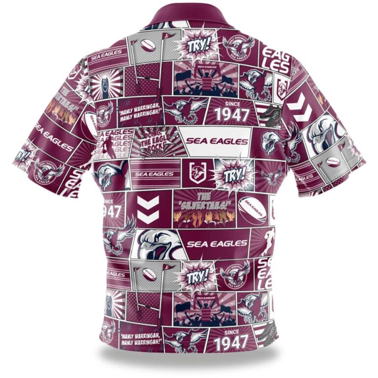 NRL Manly Warringah Sea Eagles Fanatic Hawaiian Shirt