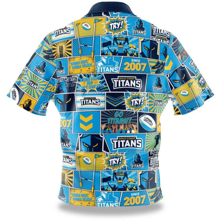 NRL Gold Coast Titans Fanatic Hawaiian Shirt
