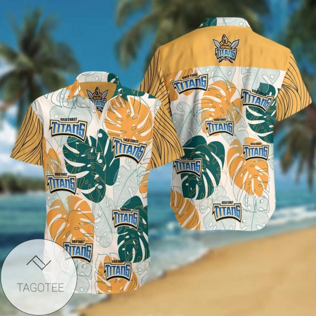 NRL Gold Coast Titans Summer Hawaiian Shirt