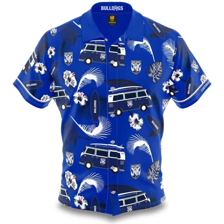 NRL Canterbury-Bankstown Bulldogs Surfboard Hawaiian Shirt