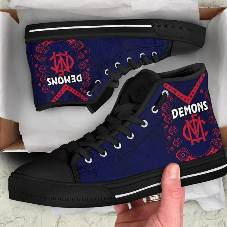 AFL Melbourne Demons Indigenous High Top Shoes
