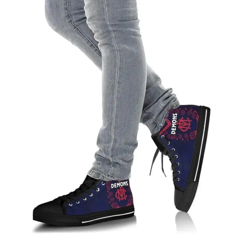 AFL Melbourne Demons Indigenous High Top Shoes