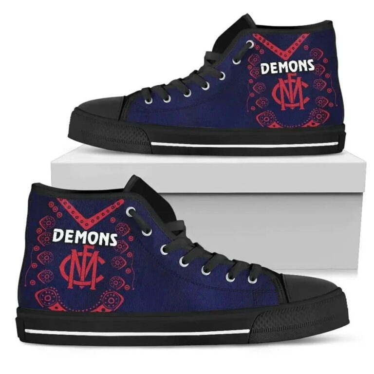 AFL Melbourne Demons Indigenous High Top Shoes
