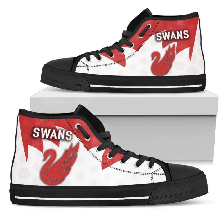 AFL Sydney Swans Red White High Top Shoes