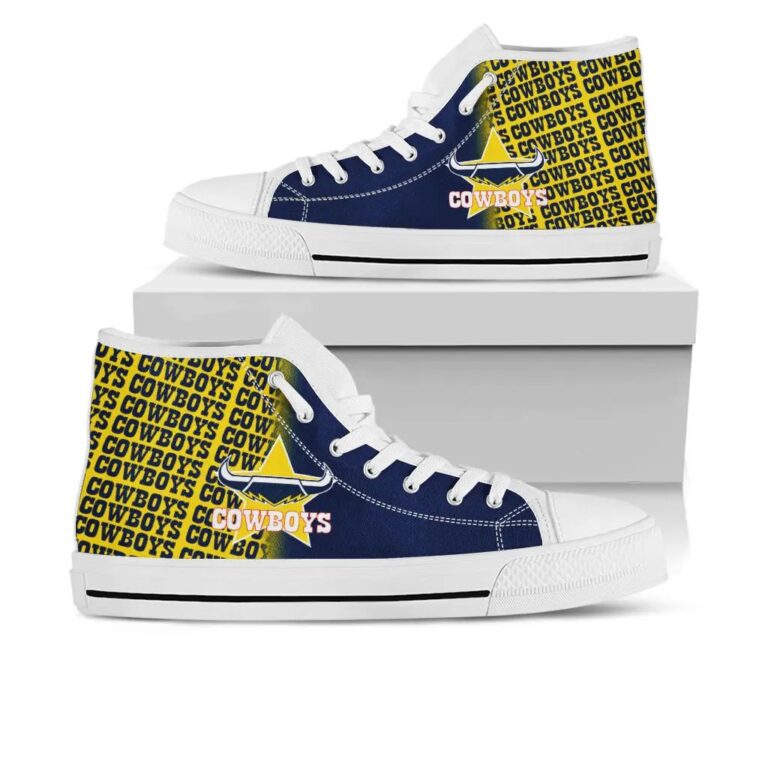 NRL North Queensland Cowboys High Top Shoes
