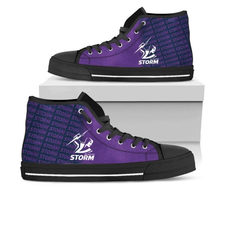 NRL Melbourne Storm High Top Shoes