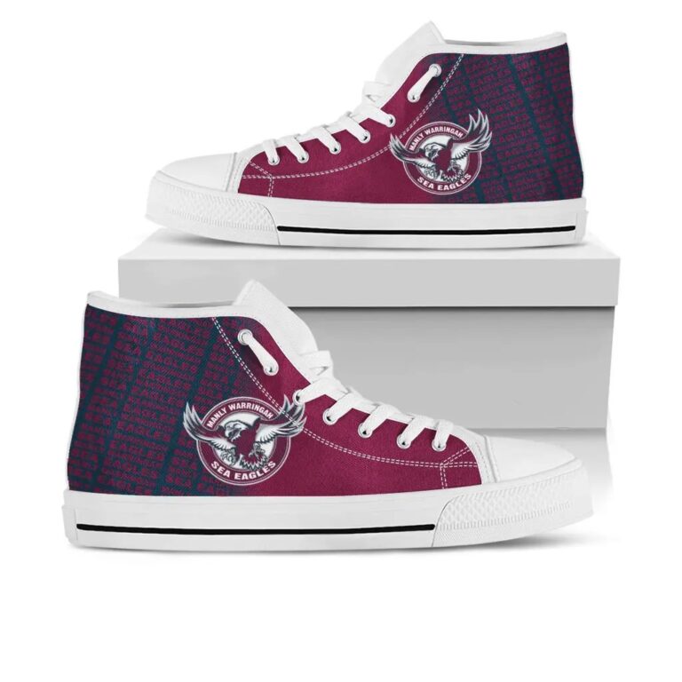NRL Manly Warringah Sea Eagles High Top Shoes