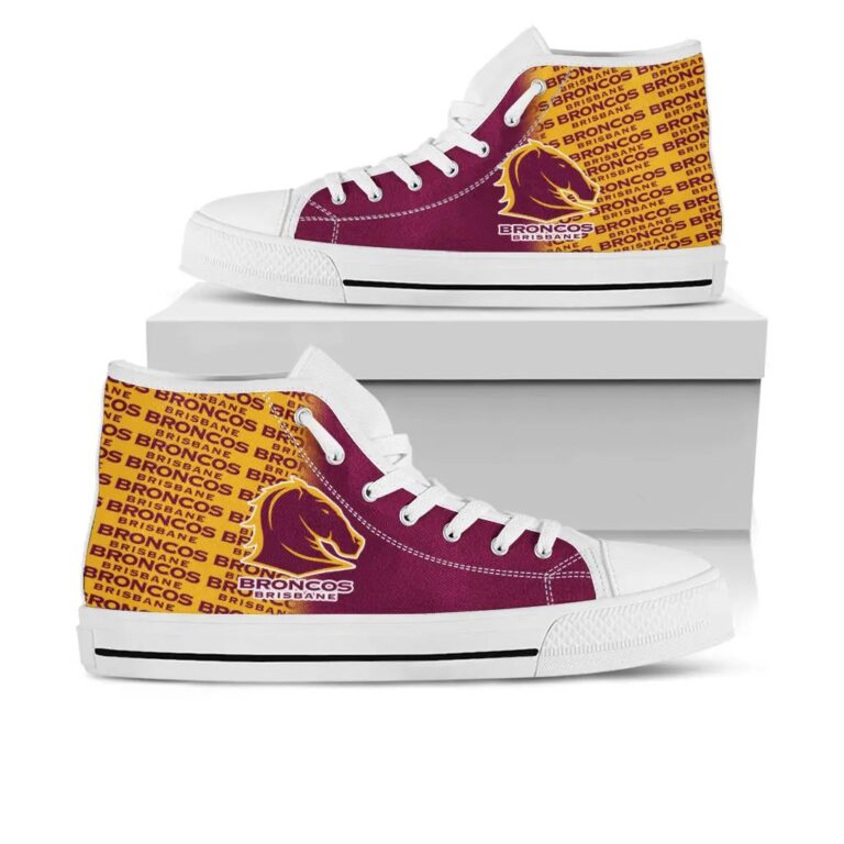 NRL Brisbane Broncos High Top Shoes