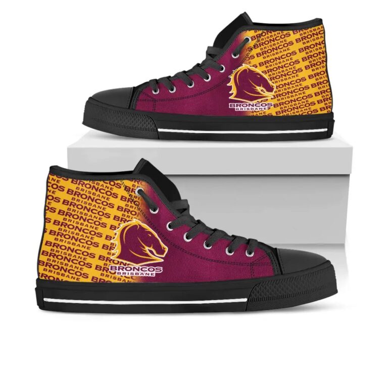 NRL Brisbane Broncos High Top Shoes