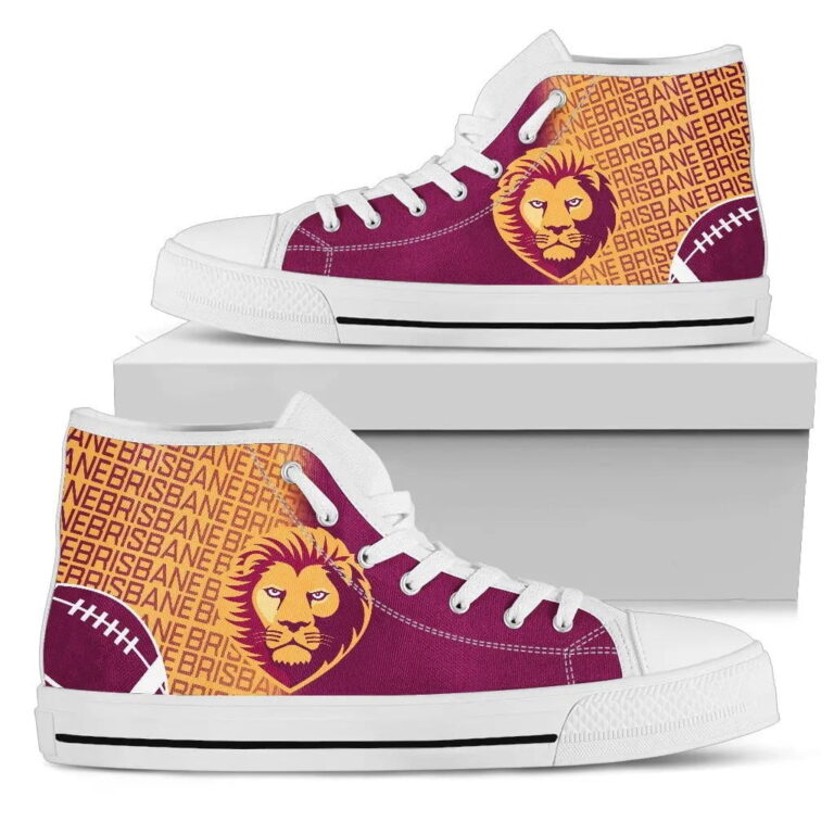 AFL Brisbane Lions High Top Shoes