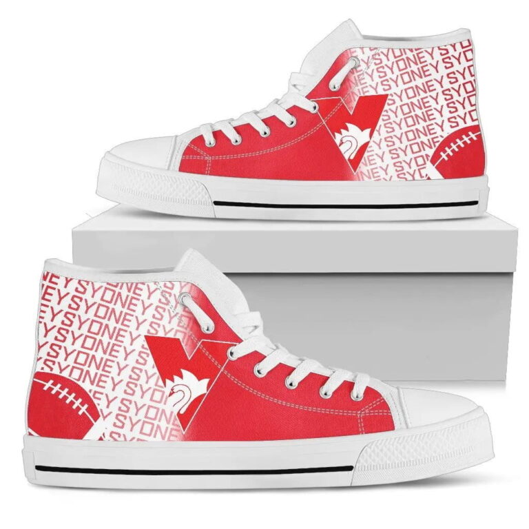 AFL Sydney Swans High Top Shoes