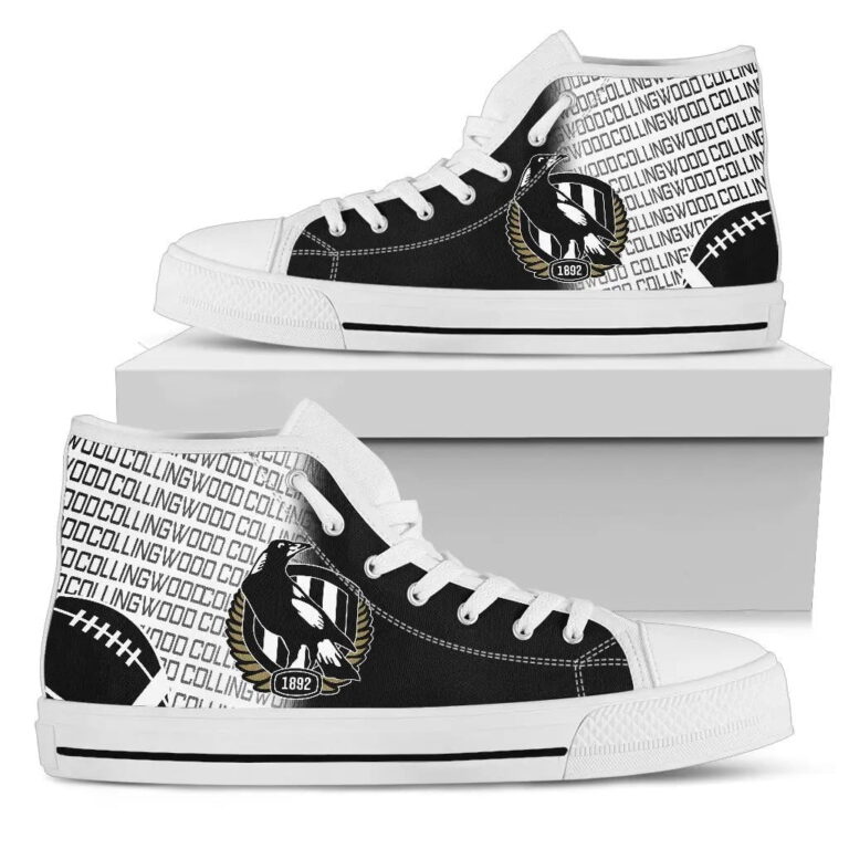 AFL Collingwood Magpies High Top Shoes