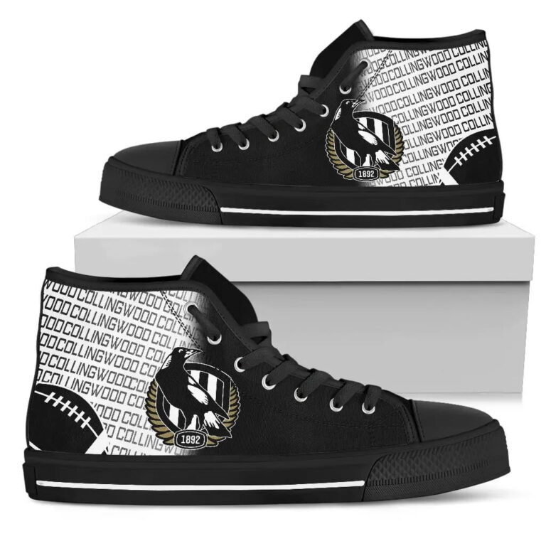AFL Collingwood Magpies High Top Shoes