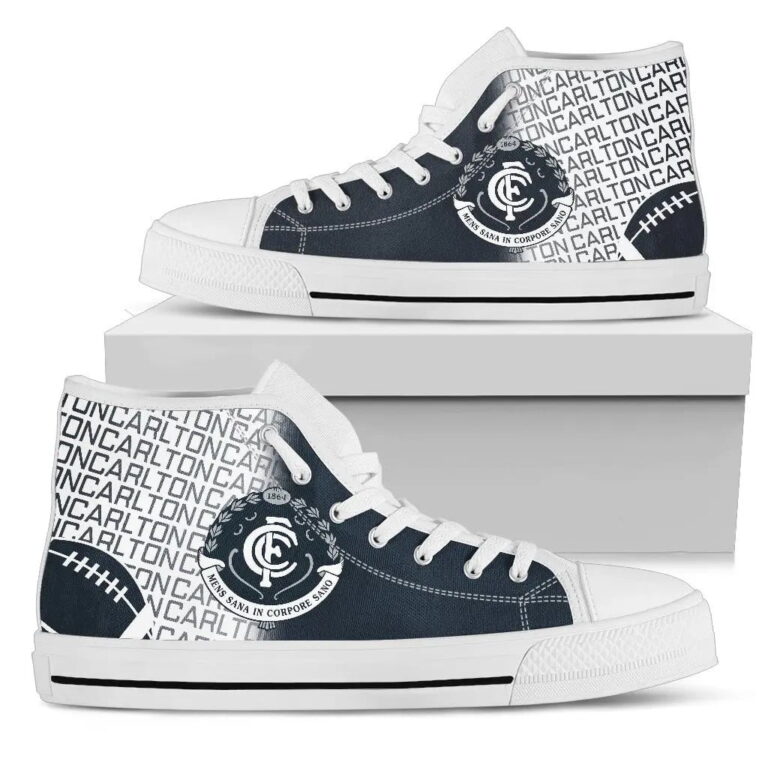 AFL Carlton Blues High Top Shoes