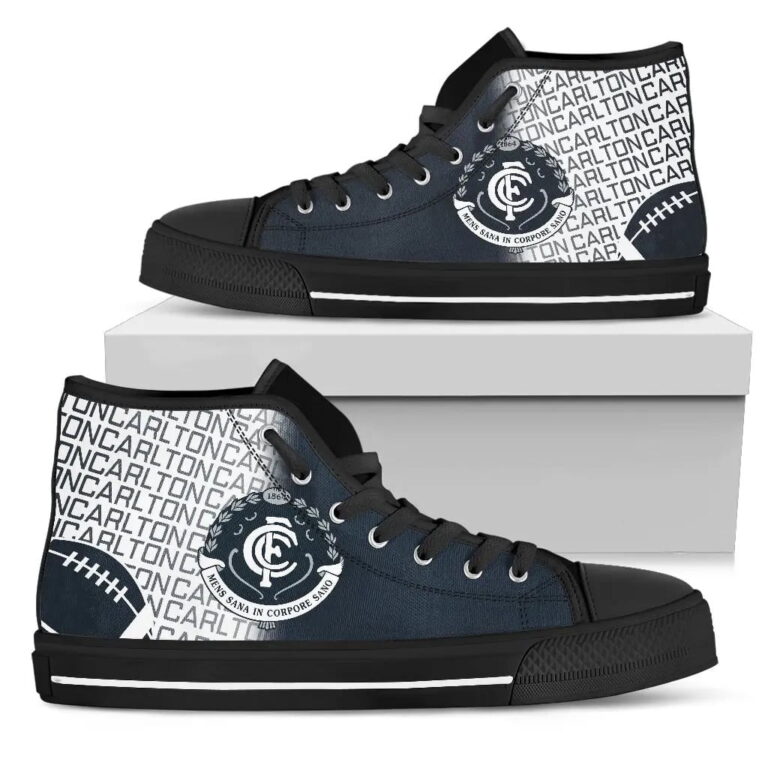 AFL Carlton Blues High Top Shoes