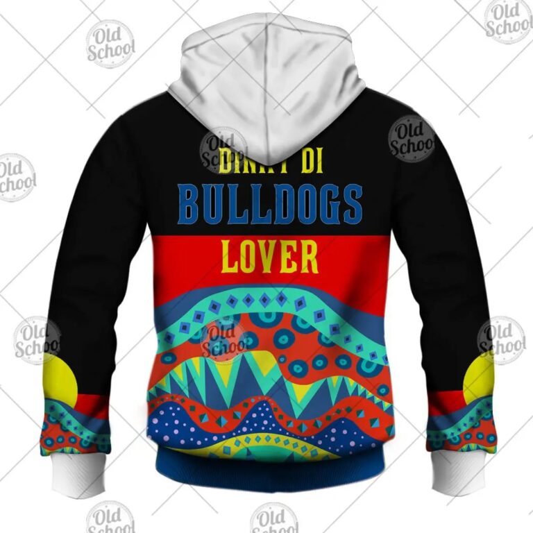 NRL Canterbury-Bankstown Bulldogs Dinky Di Lover Aboriginal Flag x Indigenous Pullover Hoodie