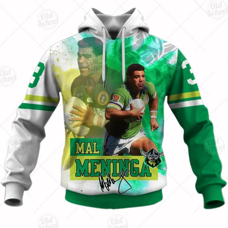 NRL Canberra Raiders Immortal Mal Meninga Pullover Hoodie