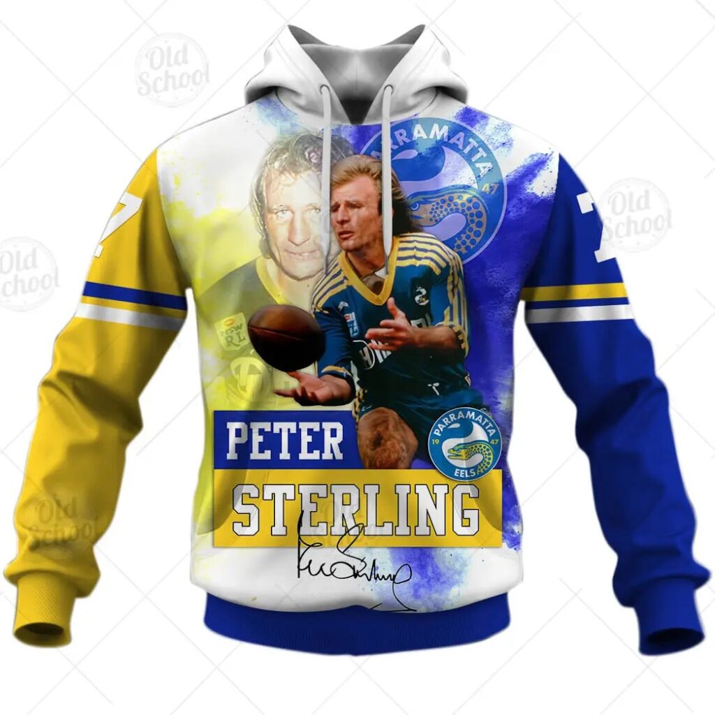 NRL Parramatta Eels Legend Peter Sterling Pullover Hoodie