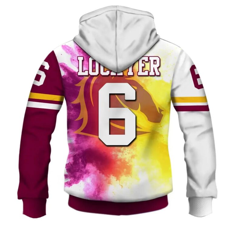 NRL Brisbane Broncos Darren Lockyer Pullover Hoodie