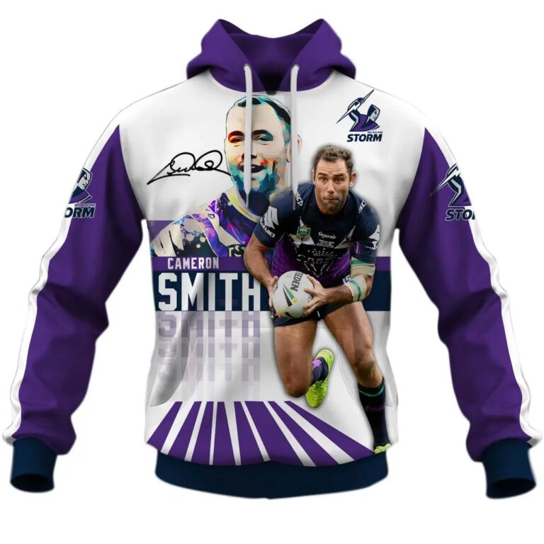 NRL Melbourne Storm Cameron Smith Pullover Hoodie