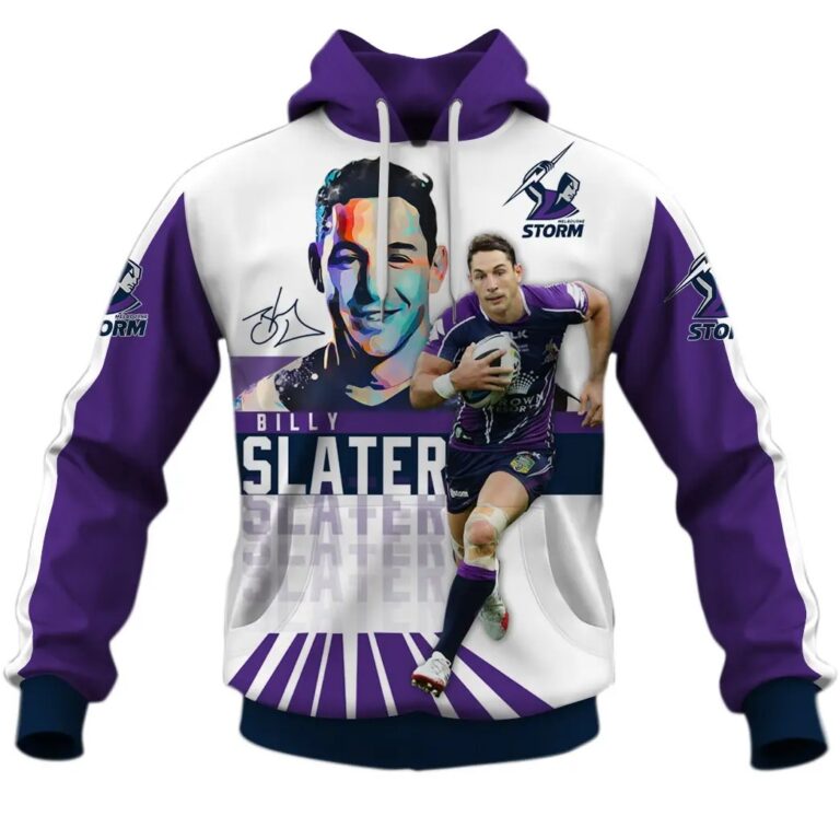 NRL Melbourne Storm Billy Slater Pullover Hoodie
