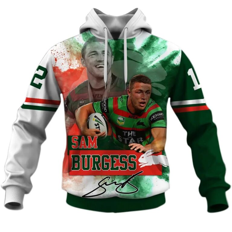 NRL South Sydney Rabbitohs Sam Burgess Pullover Hoodie
