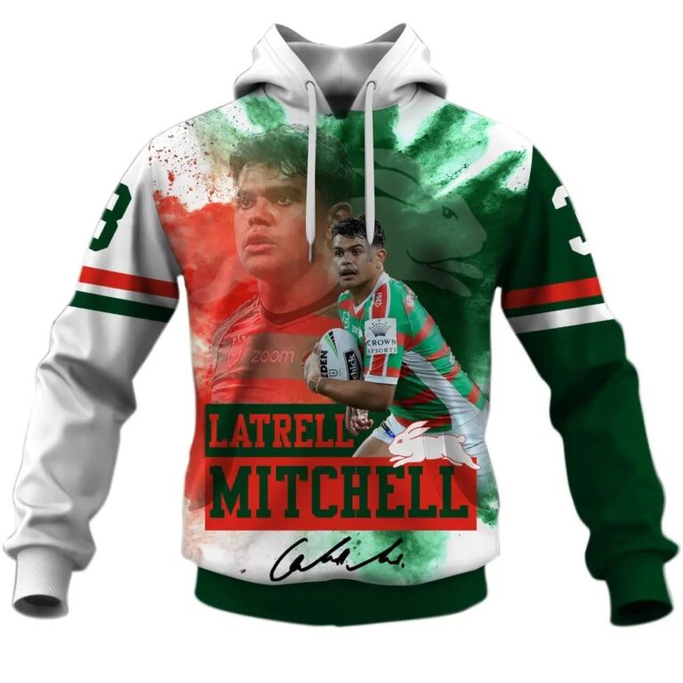 NRL South Sydney Rabbitohs Latrell Mitchel Pullover Hoodie